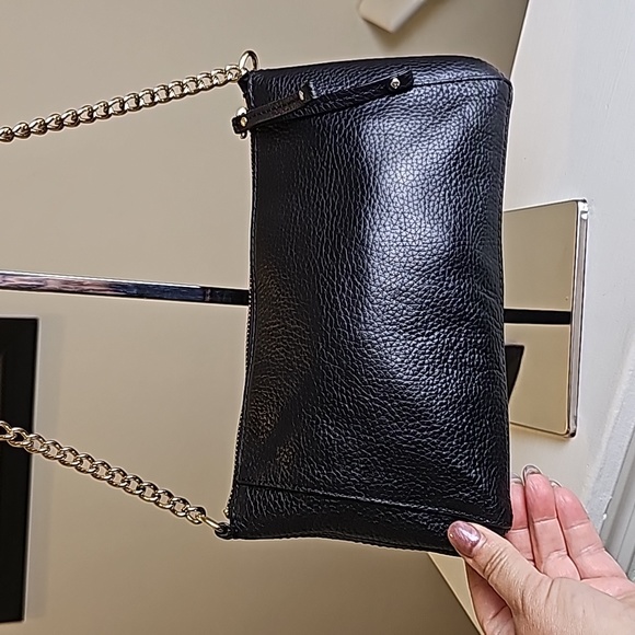 Kate Spade Black Pebbled Leather Berkshire Rd. MiniBag Goldtone Hardware EUC - Picture 6 of 14